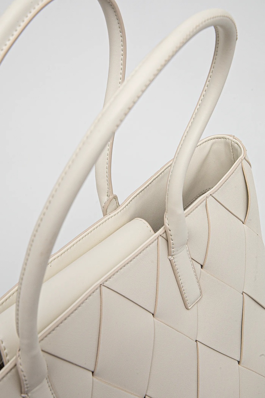 Τσάντα Calvin Klein χρώμα: μπεζ, K60K612994 φωτογραφία