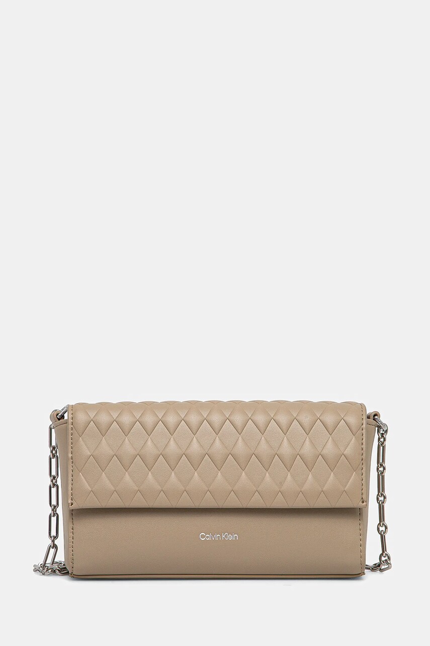 Levně Kabelka Calvin Klein béžová barva, K60K612995