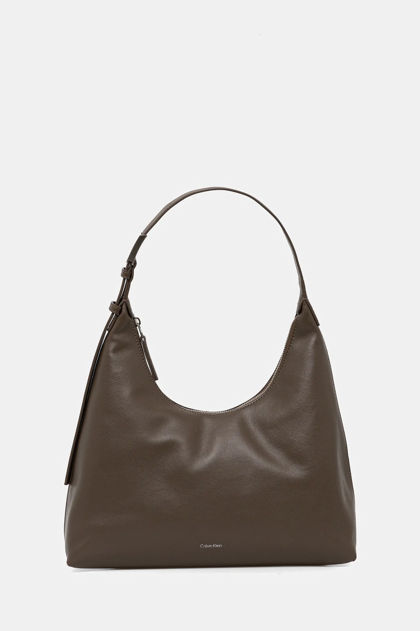 Levně Kabelka Calvin Klein hnědá barva, K60K613031