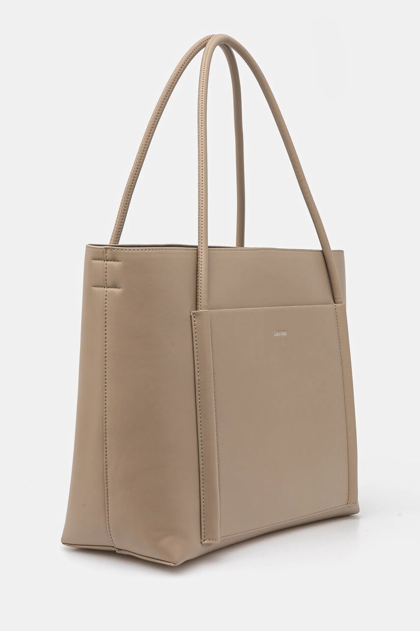 Сумочка Calvin Klein цвет бежевый K60K613109 Сумочка Calvin Klein цвет бежевый K60K613109