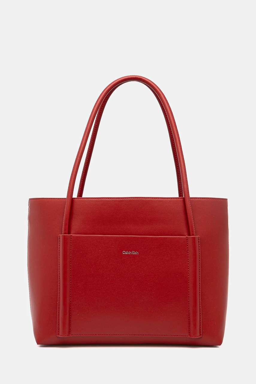 Levně Kabelka Calvin Klein červená barva, K60K613110