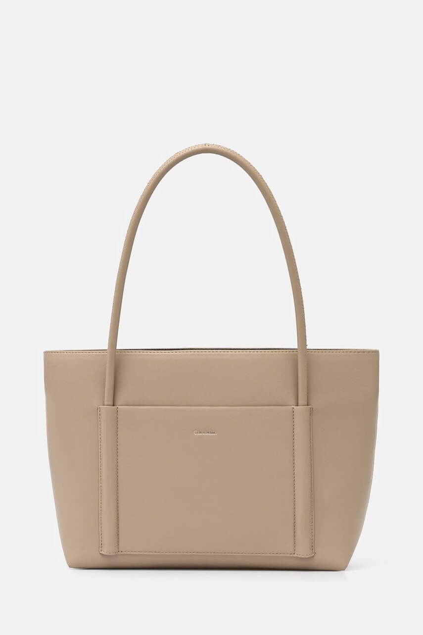 Levně Kabelka Calvin Klein béžová barva, K60K613110