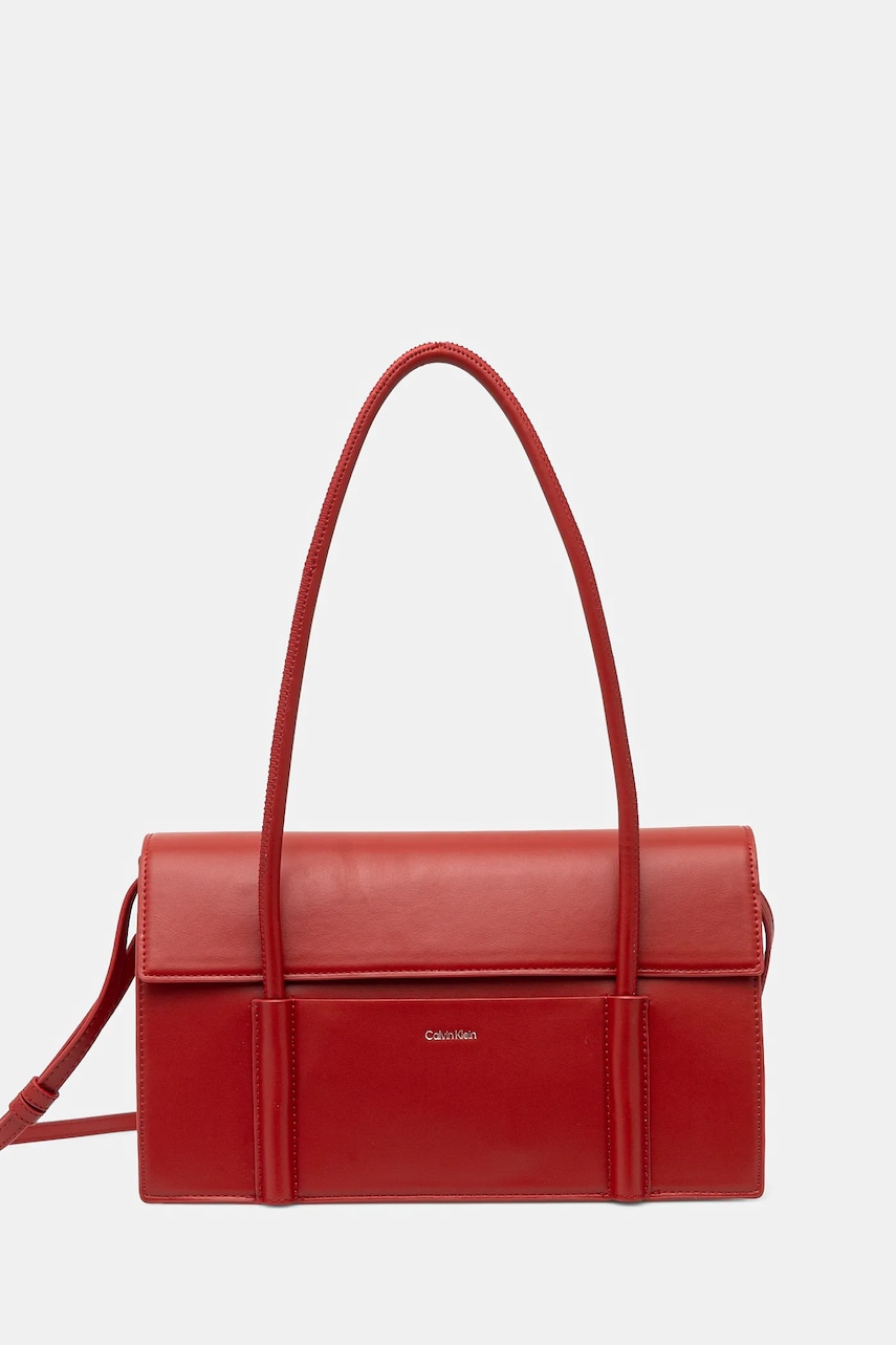 Levně Kabelka Calvin Klein červená barva, K60K613111