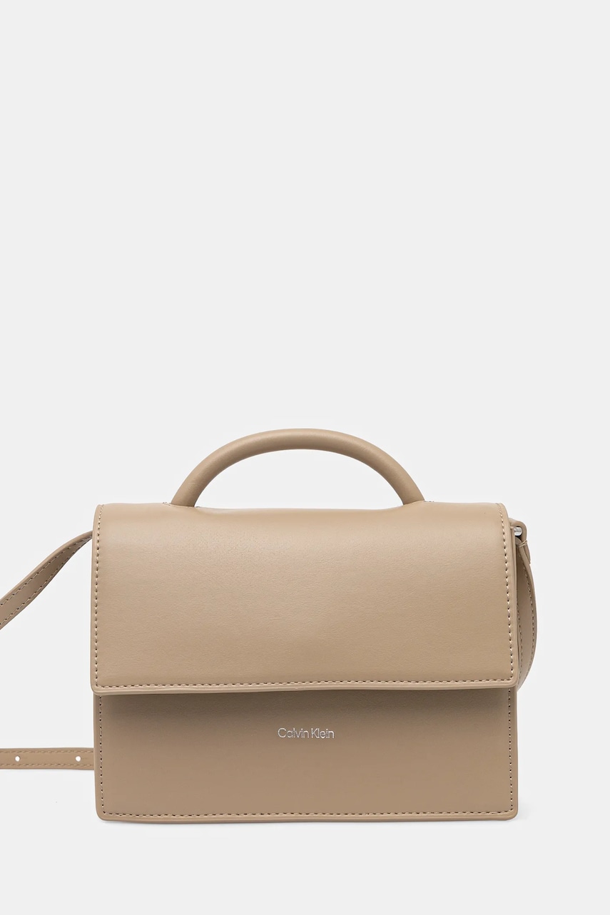 Levně Kabelka Calvin Klein béžová barva, K60K613162