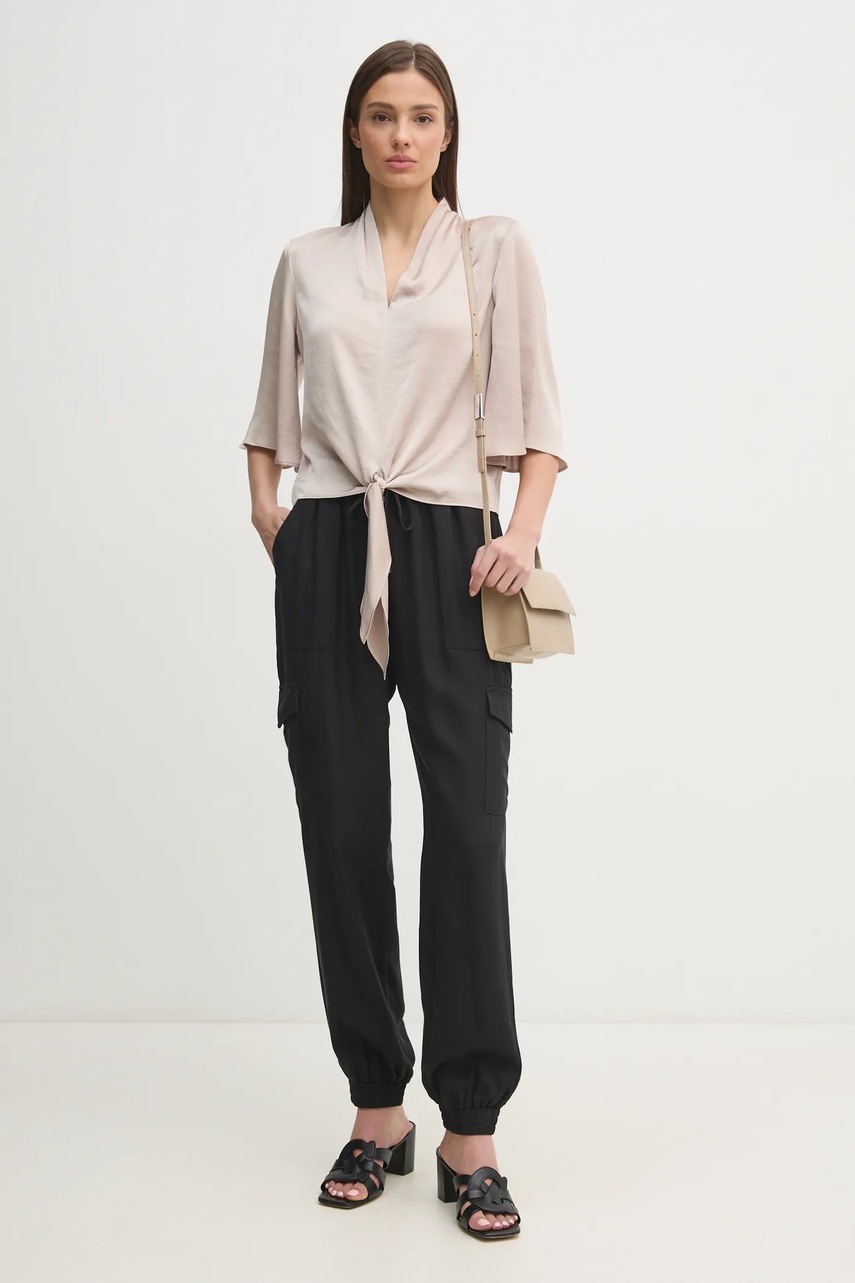 Τσάντα Calvin Klein χρώμα: μπεζ, K60K613162 φωτογραφία