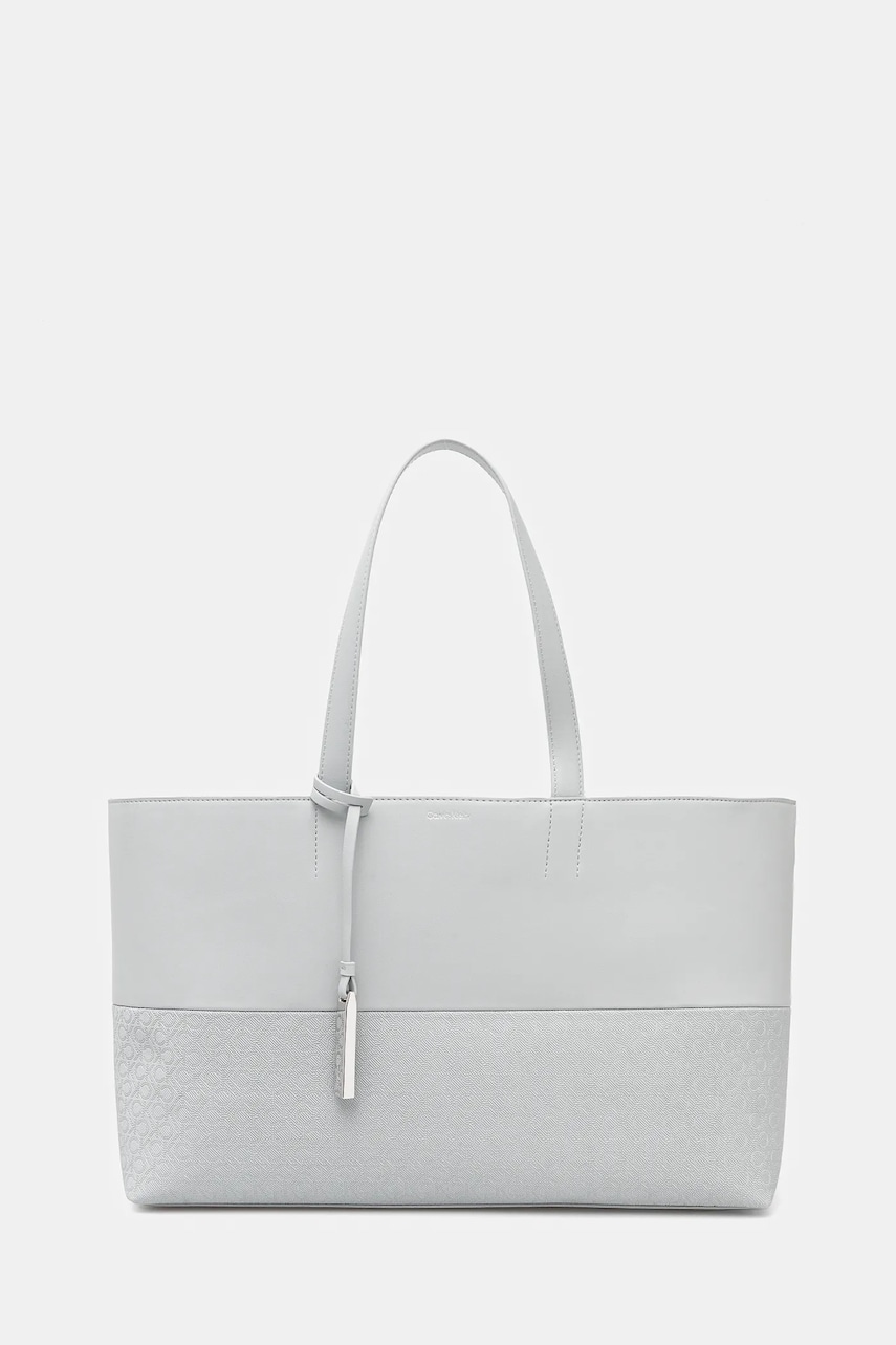Levně Kabelka Calvin Klein šedá barva, K60K613166