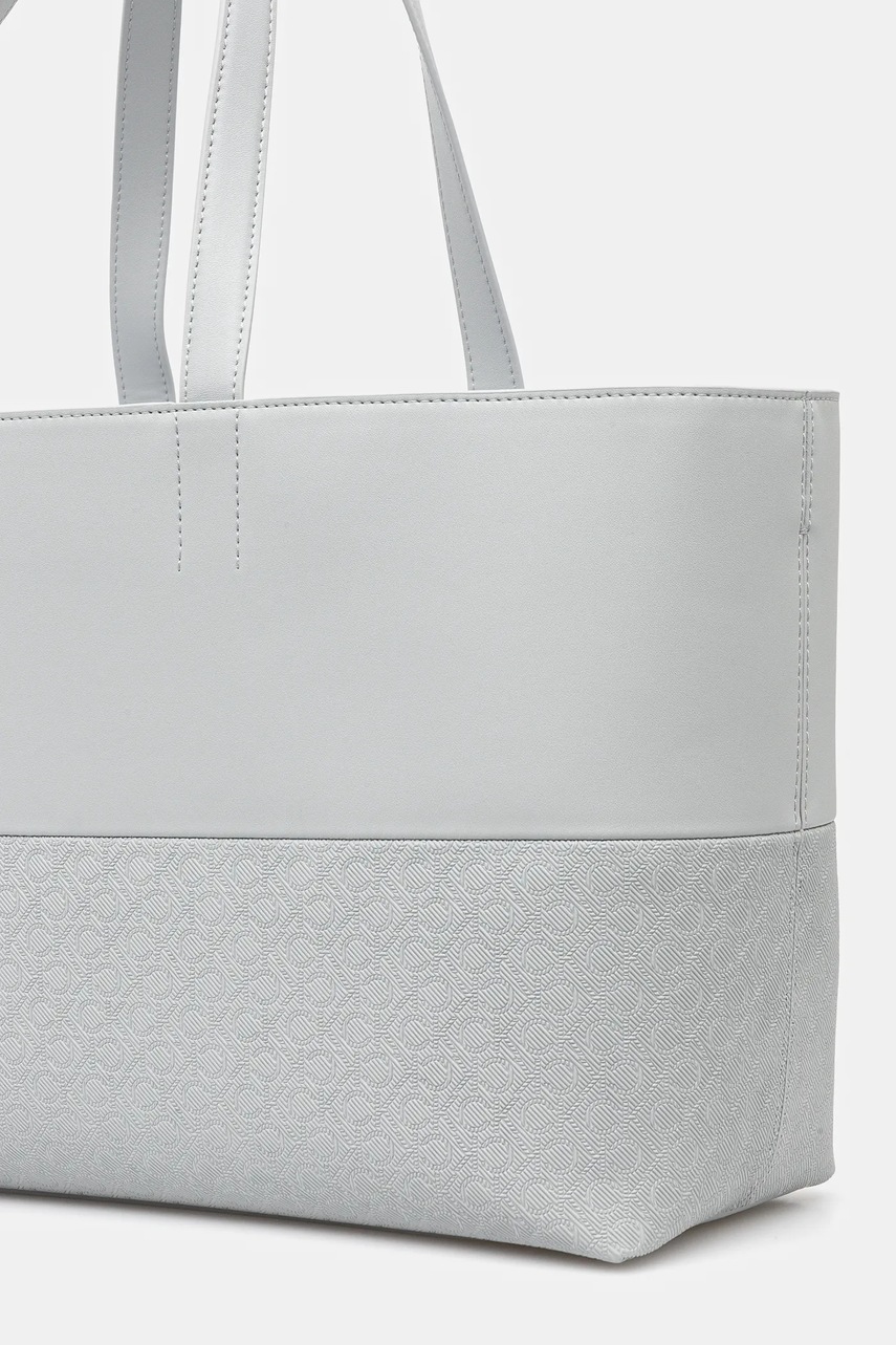 Τσάντα Calvin Klein χρώμα: γκρι, K60K613166 φωτογραφία