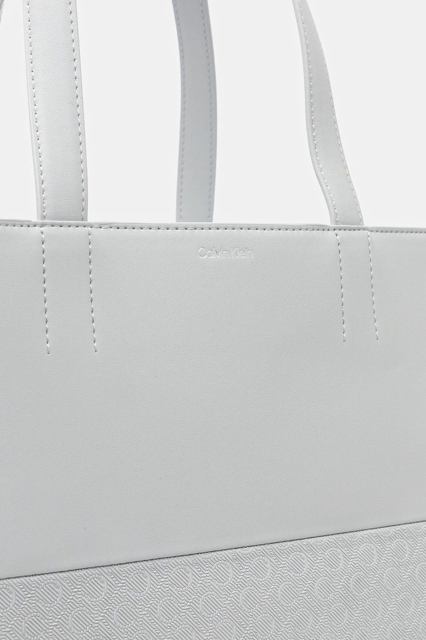 Τσάντα Calvin Klein χρώμα: γκρι, K60K613166 φωτογραφία