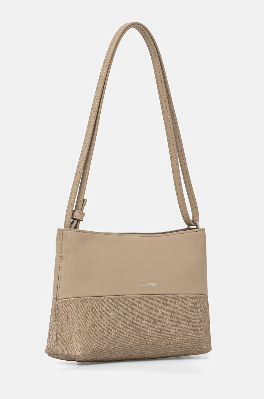 Сумочка Calvin Klein цвет бежевый K60K613170 Сумочка Calvin Klein цвет бежевый K60K613170