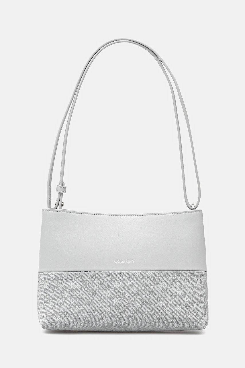 Levně Kabelka Calvin Klein šedá barva, K60K613170