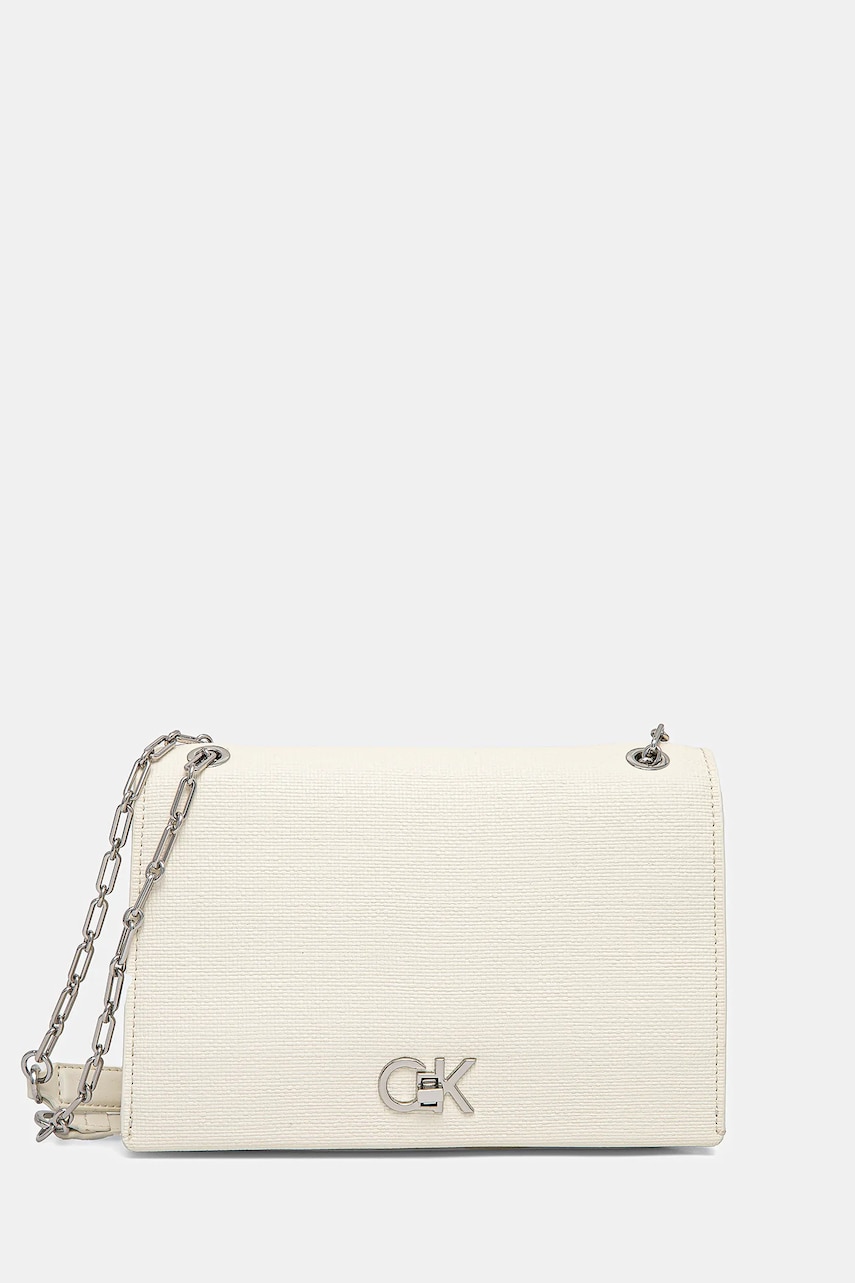 Levně Kabelka Calvin Klein béžová barva, K60K613177
