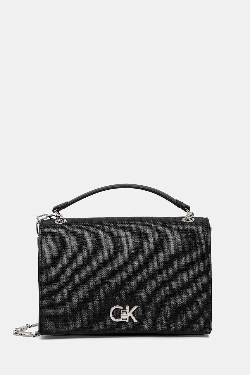 Levně Kabelka Calvin Klein černá barva, K60K613177