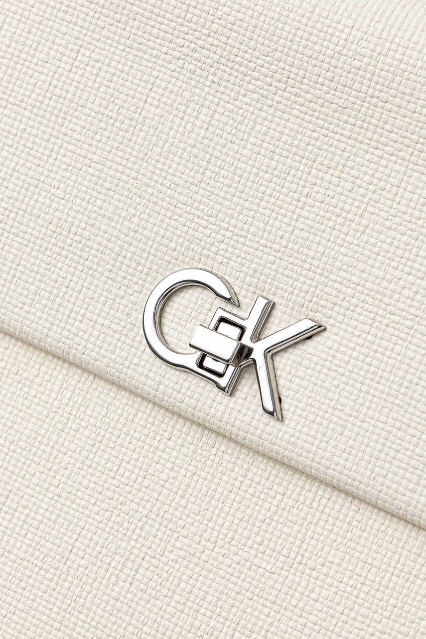 Τσάντα Calvin Klein χρώμα: μπεζ, K60K613178 φωτογραφία
