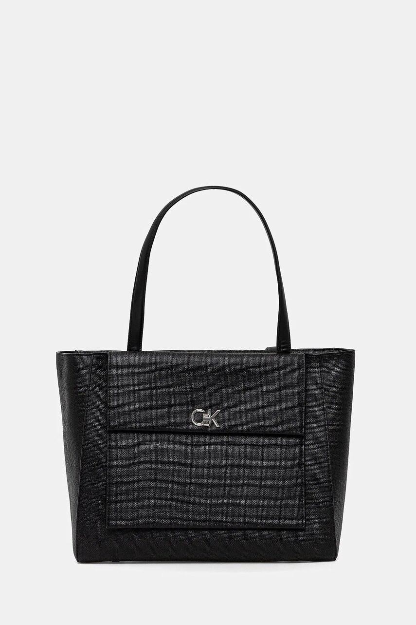 Levně Kabelka Calvin Klein černá barva, K60K613178