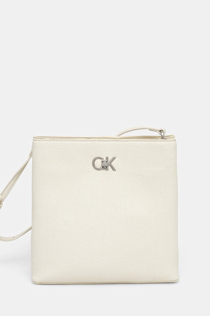 Levně Kabelka Calvin Klein béžová barva, K60K613179