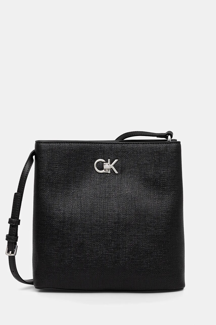Levně Kabelka Calvin Klein černá barva, K60K613179