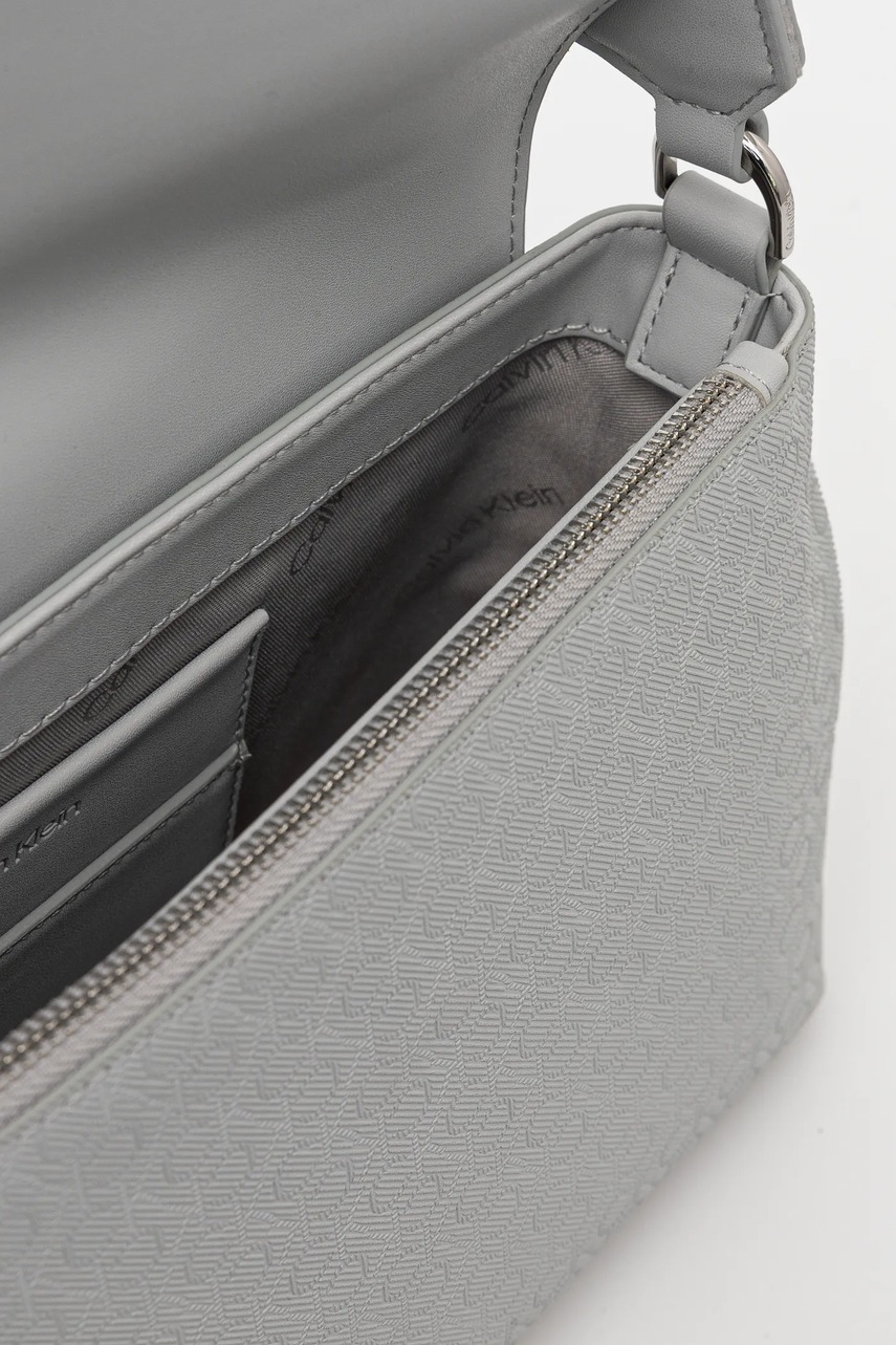 Τσάντα Calvin Klein χρώμα: γκρι, K60K613181 φωτογραφία