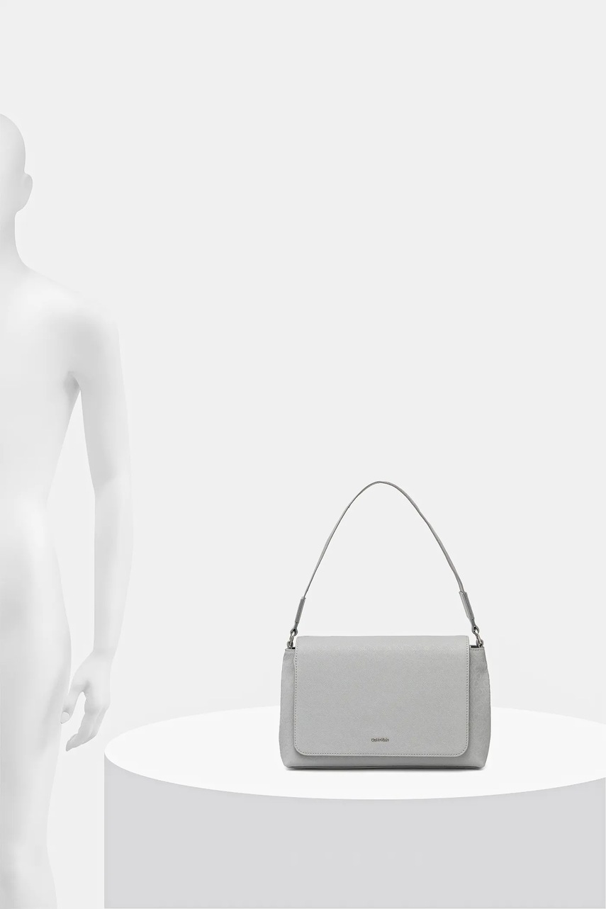 Τσάντα Calvin Klein χρώμα: γκρι, K60K613181 φωτογραφία