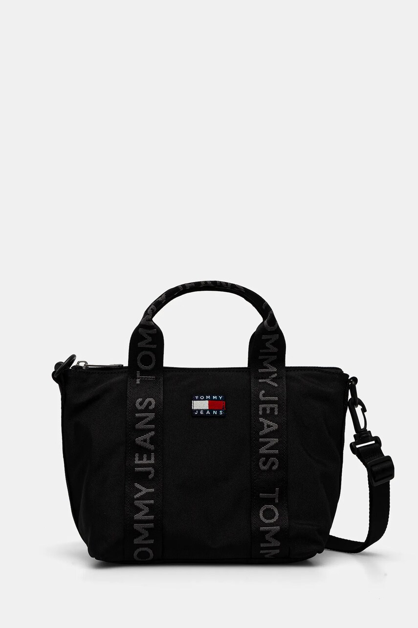 Tommy Jeans geantă culoarea negru, AW0AW17288