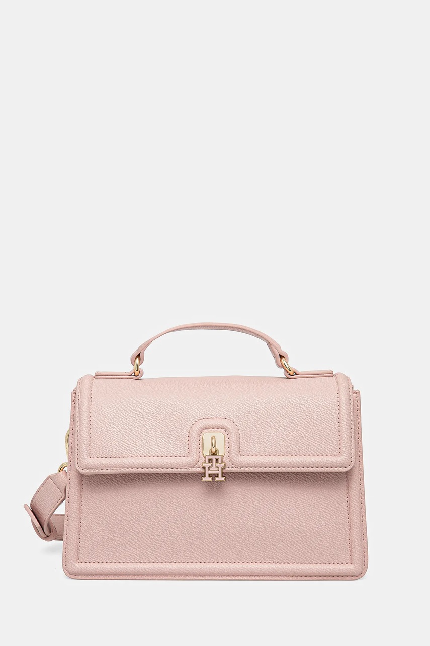 Levně Kabelka Tommy Hilfiger růžová barva, AW0AW17176