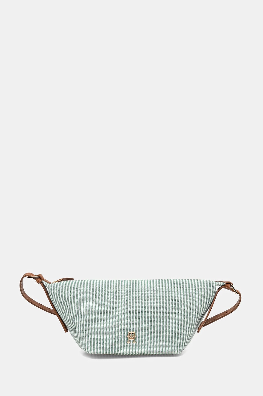 Levně Kabelka Tommy Hilfiger zelená barva, AW0AW17177