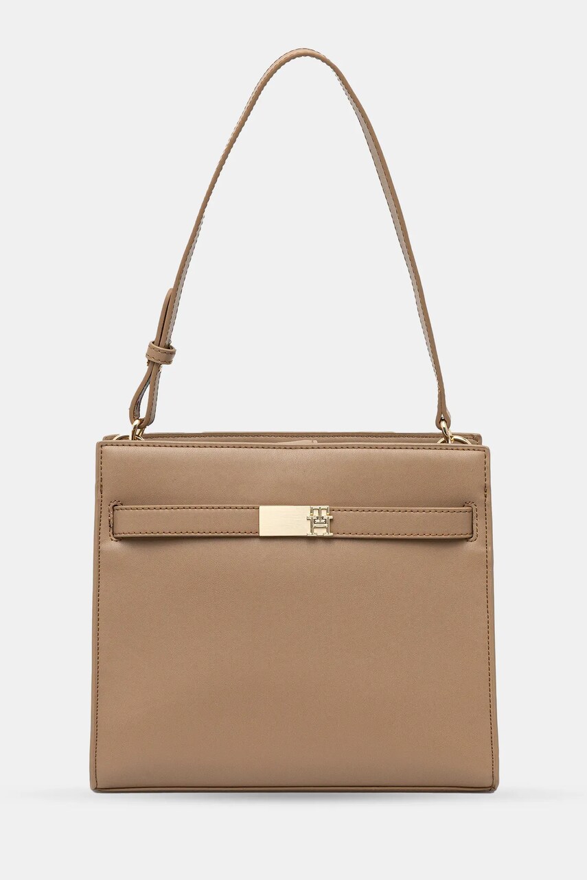 Levně Kabelka Tommy Hilfiger béžová barva, AW0AW17182