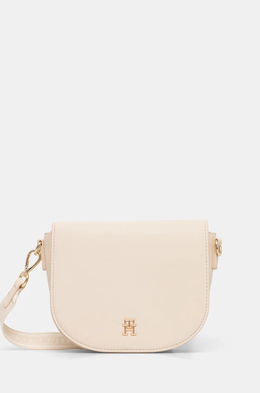 Kabelka Tommy Hilfiger béžová barva, AW0AW17184