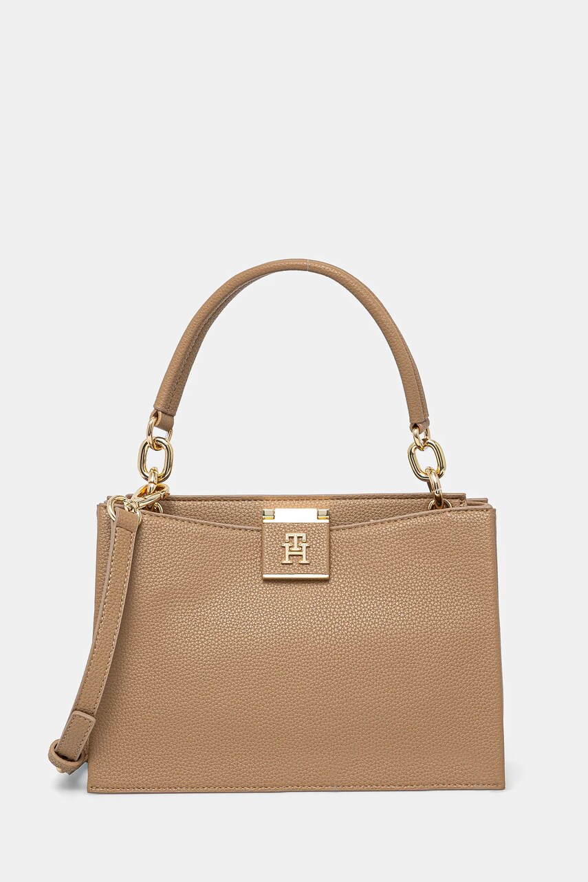 Levně Kabelka Tommy Hilfiger béžová barva, AW0AW17190