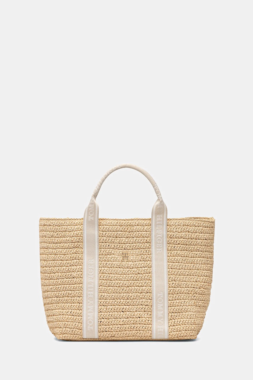 Levně Kabelka Tommy Hilfiger béžová barva, AW0AW17196