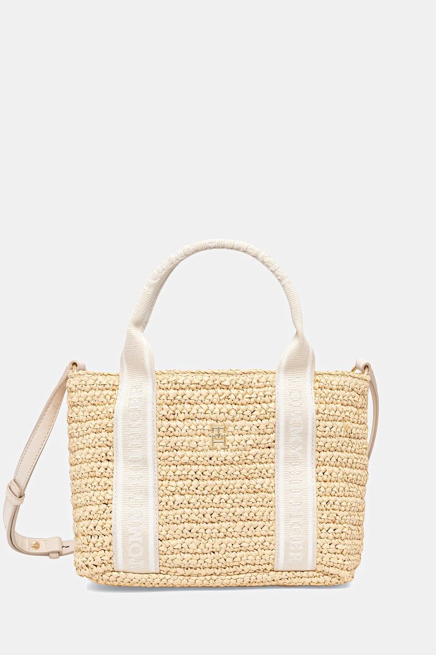 Levně Kabelka Tommy Hilfiger béžová barva, AW0AW17199