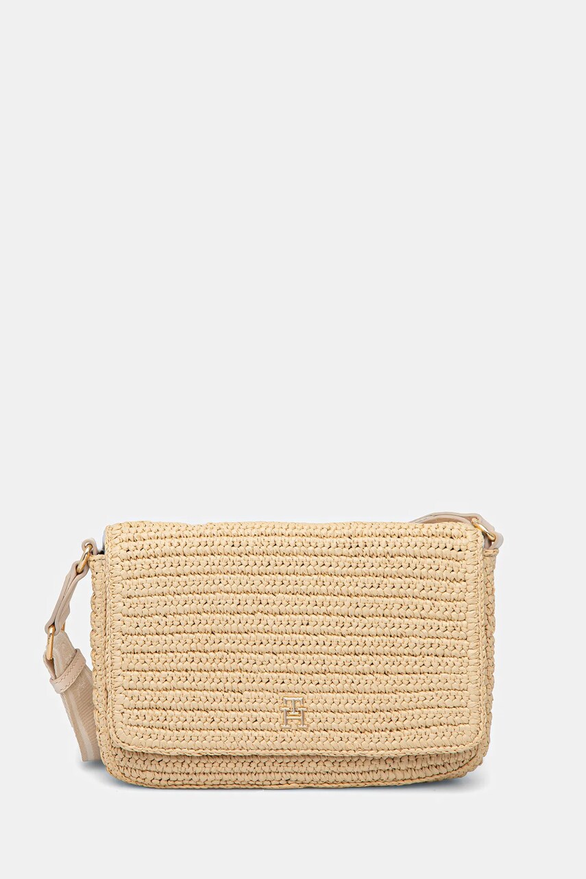 Levně Kabelka Tommy Hilfiger béžová barva, AW0AW17224