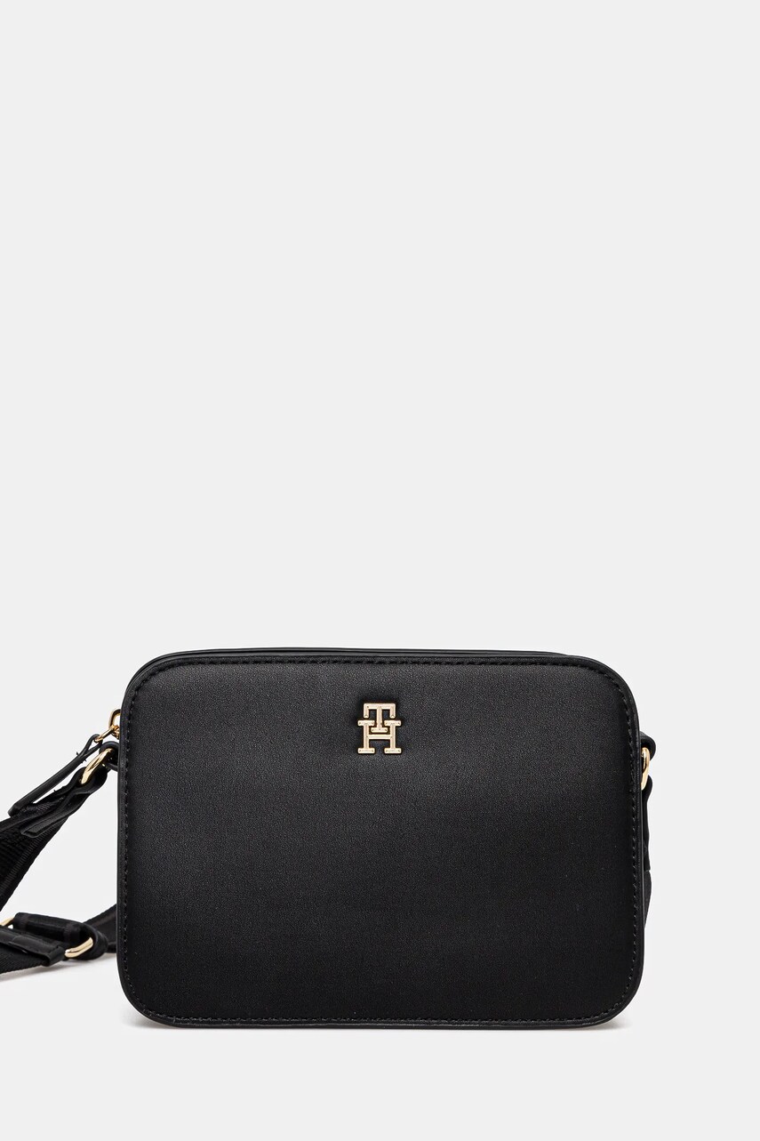 Levně Kabelka Tommy Hilfiger černá barva, AW0AW17229