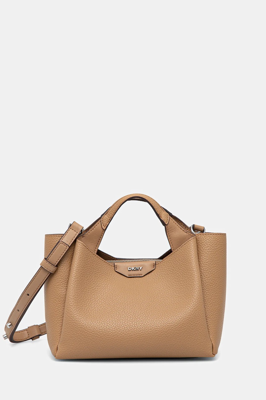 Dkny poșetă culoarea bej, R51DYJ07