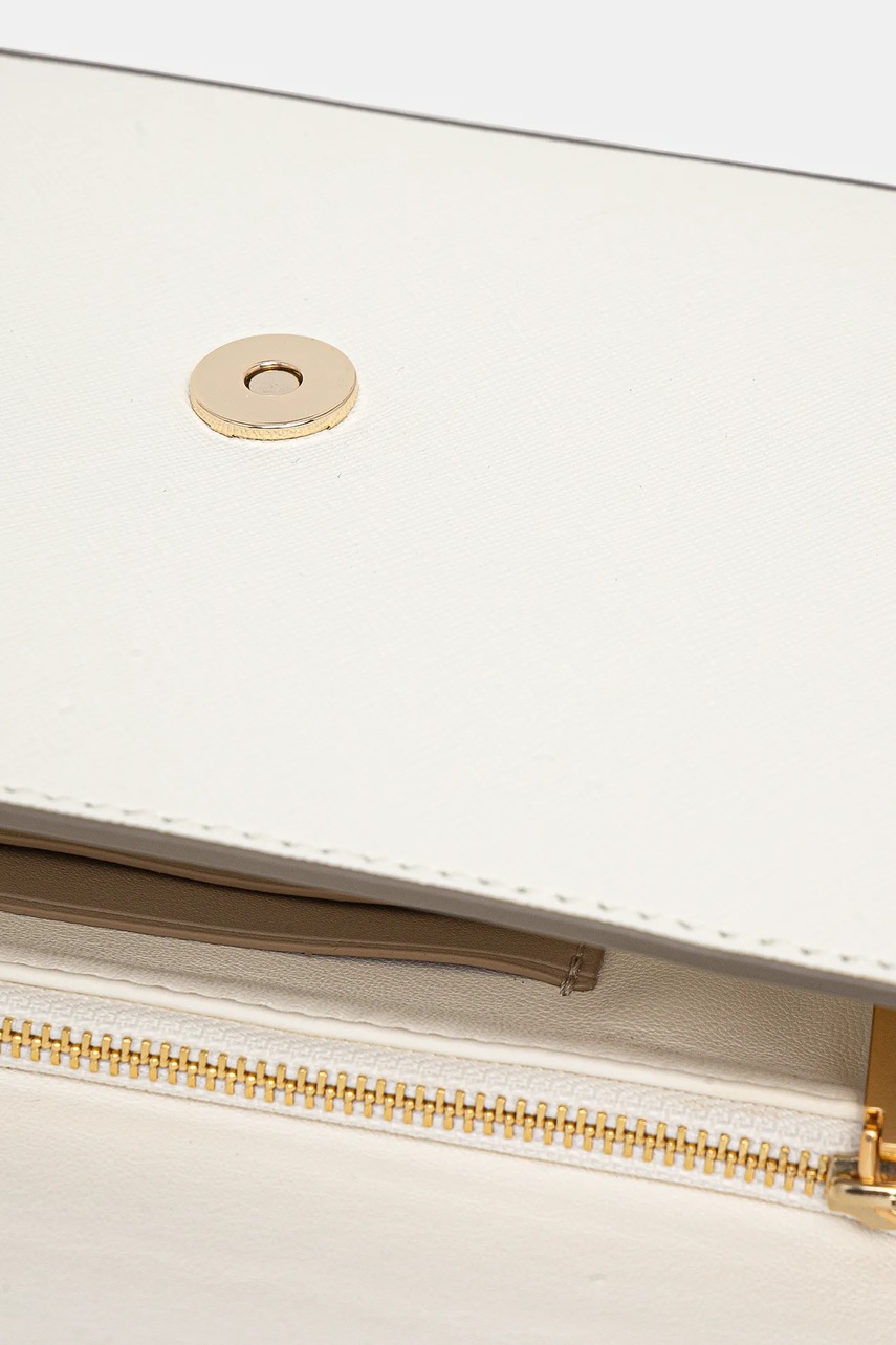 Δερμάτινη τσάντα Dkny χρώμα: μπεζ, R51E1J30 φωτογραφία