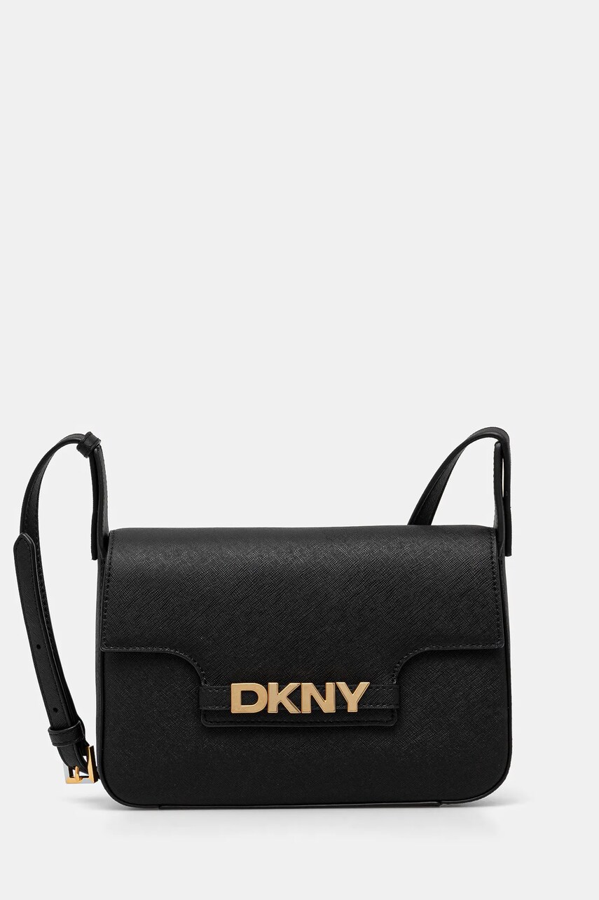 Dkny poseta de piele culoarea negru, R51E1J30