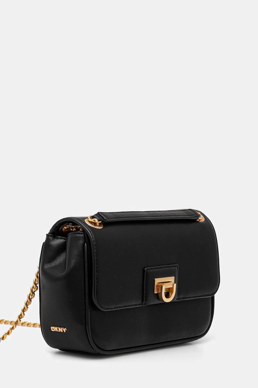 Кожаная сумочка Dkny цвет чёрный R443KI60 Кожаная сумочка Dkny цвет чёрный R443KI60