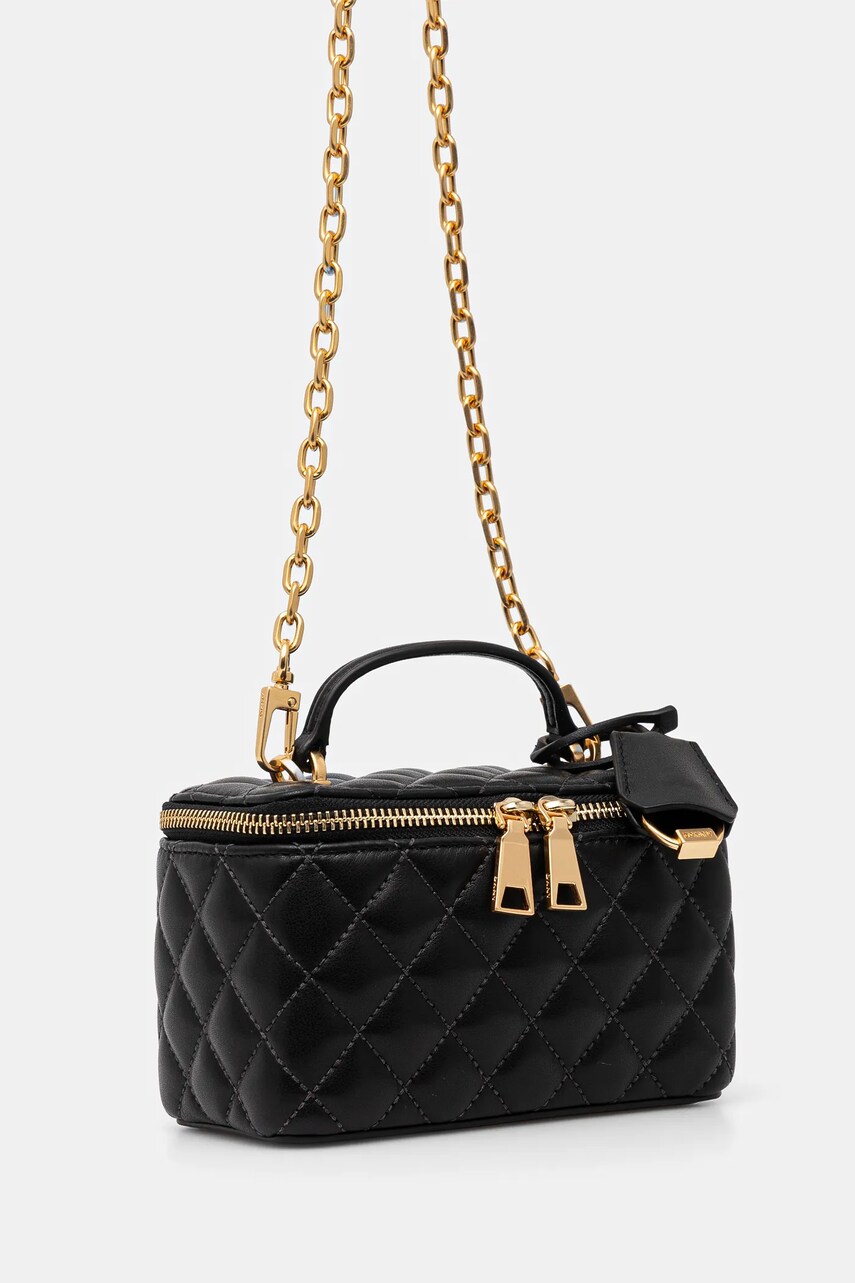 Кожаная сумочка Dkny цвет чёрный R44EKI79 Кожаная сумочка Dkny цвет чёрный R44EKI79