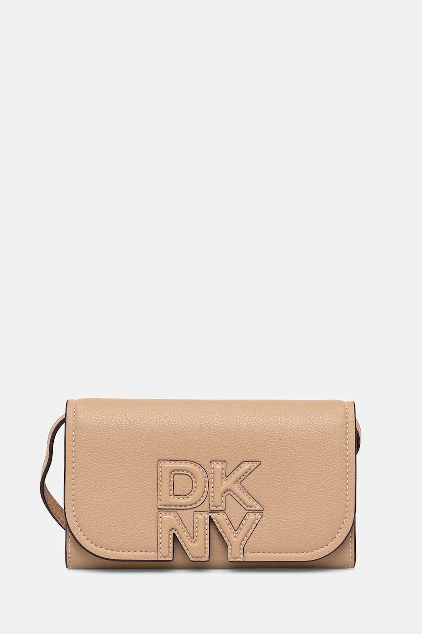 Dkny geantă culoarea bej, R515AJ41 Dkny geantă culoarea bej, R515AJ41