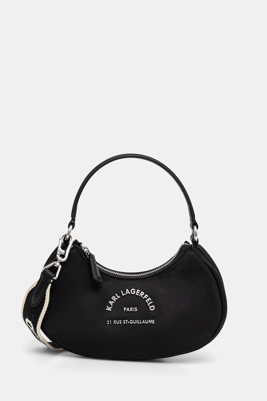 Karl Lagerfeld poseta culoarea negru, A2W30086 Karl Lagerfeld poseta culoarea negru, A2W30086