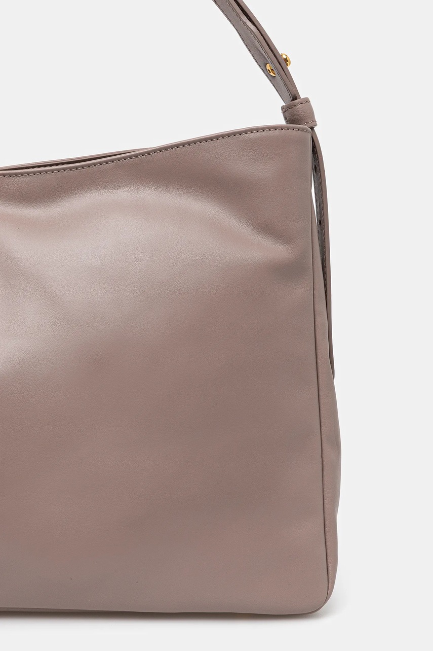 Δερμάτινη τσάντα Furla χρώμα: γκρι, WB01365.BX3168.MA2001002 φωτογραφία