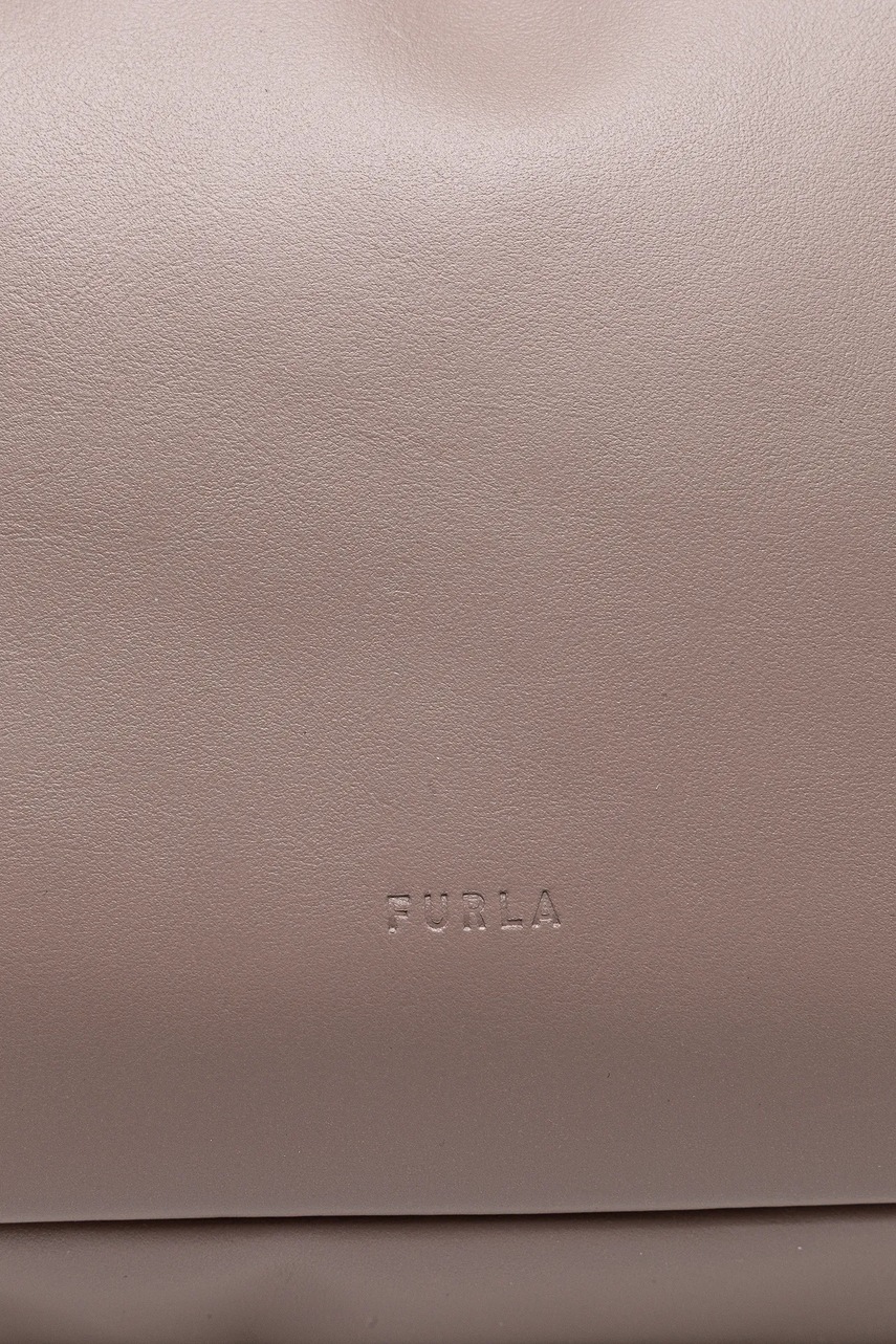 Δερμάτινη τσάντα Furla χρώμα: γκρι, WB01365.BX3168.MA2001002 φωτογραφία