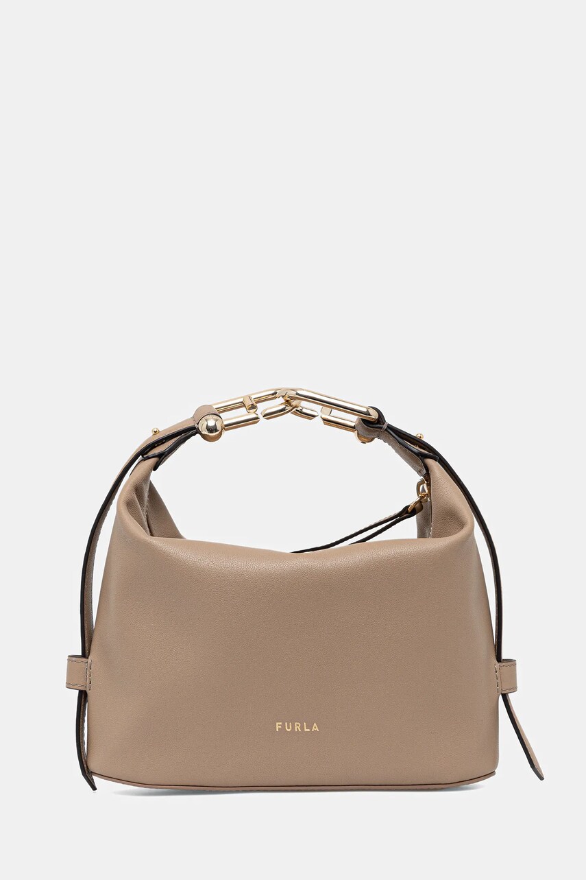Furla poseta de piele culoarea maro, WE00725.BX2045.1257S1007