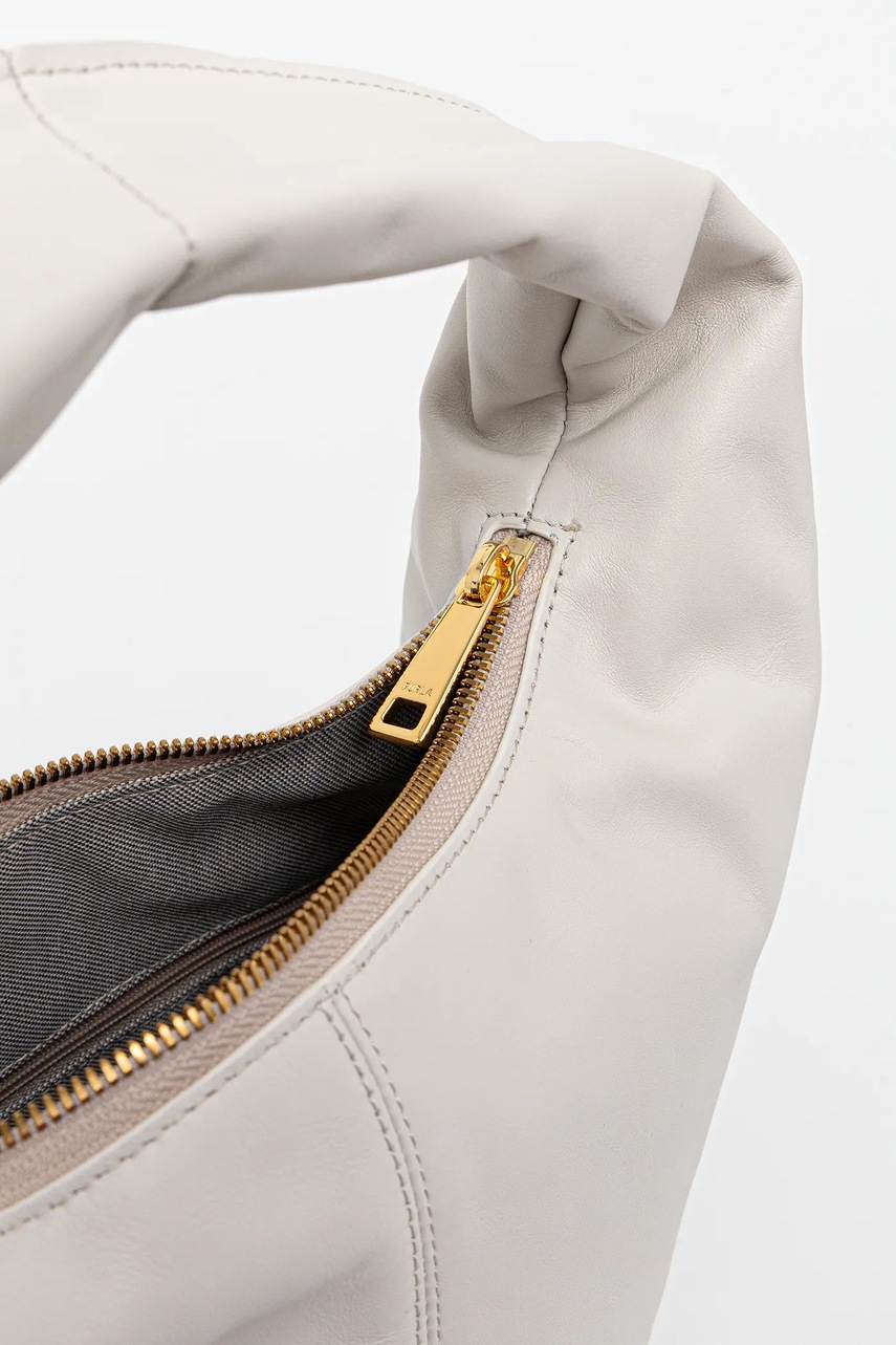 Δερμάτινη τσάντα Furla χρώμα: μπεζ, WB01676.BX3168.1704S1002 φωτογραφία