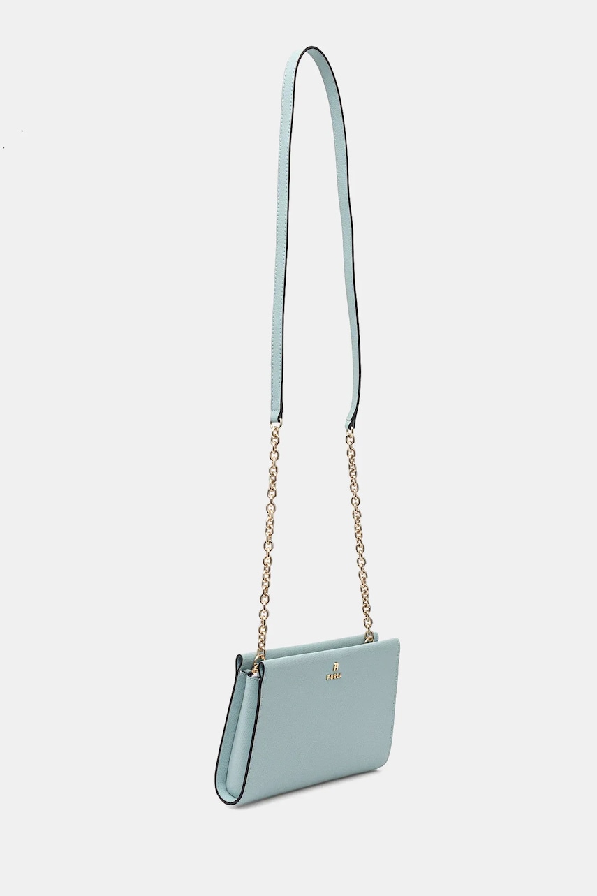 Кожаная сумочка Furla цвет бирюзовый WE00528.ARE000.AQ0001007 Кожаная сумочка Furla цвет бирюзовый WE00528.ARE000.AQ0001007
