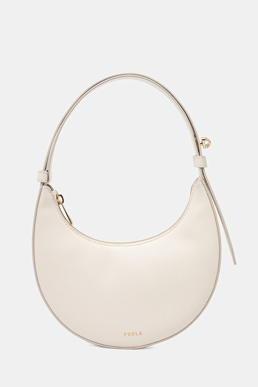 Levně Kožená kabelka Furla béžová barva, WE00649.AX0733.PNN001007
