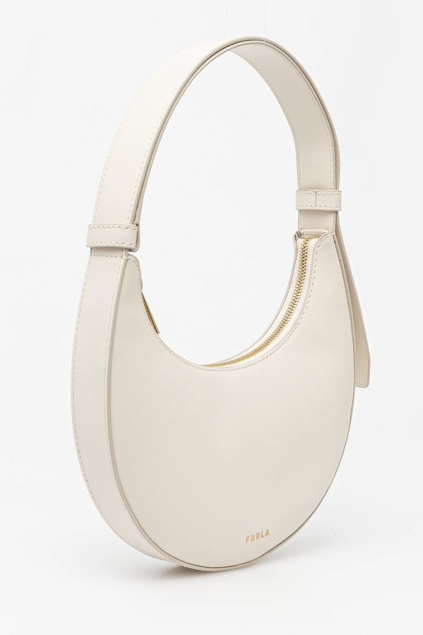 Кожаная сумочка Furla цвет бежевый WE00649.AX0733.PNN001007 Кожаная сумочка Furla цвет бежевый WE00649.AX0733.PNN001007