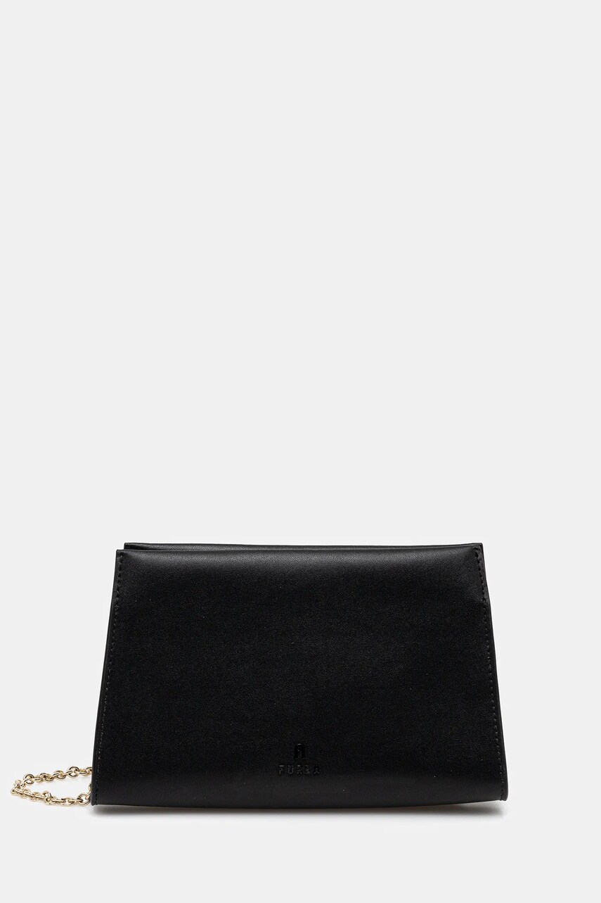 Levně Kožená kabelka Furla černá barva, WE00774.BX3104.O60001007