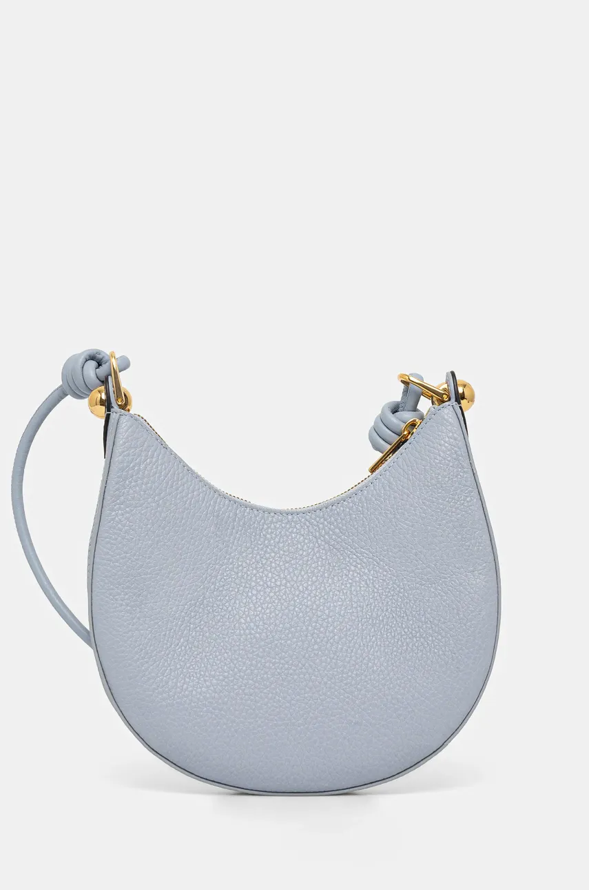 Levně Kožená kabelka Furla modrá barva, WE00648.HSF000.550001002
