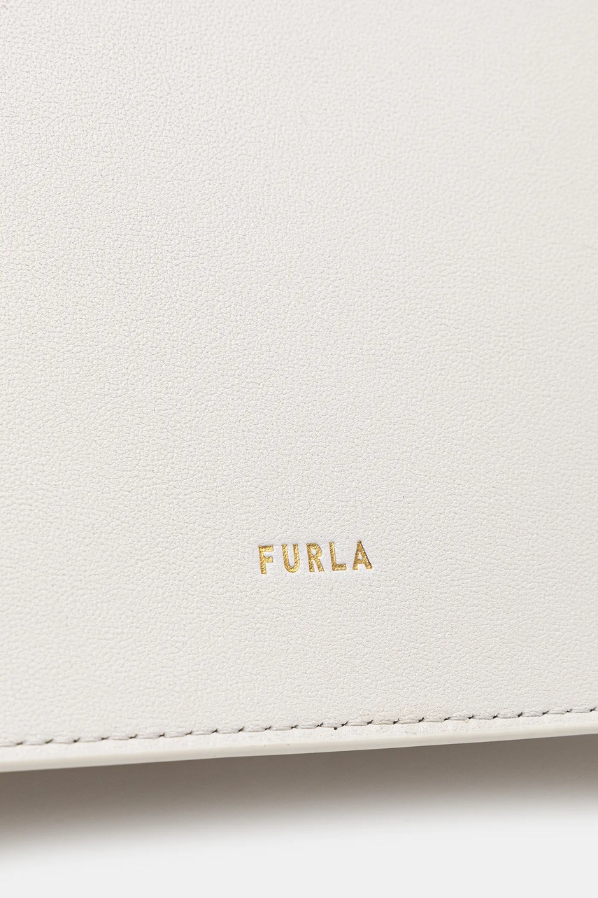 Δερμάτινη τσάντα Furla χρώμα: γκρι, WB01246.BX2045.1704S1007 φωτογραφία