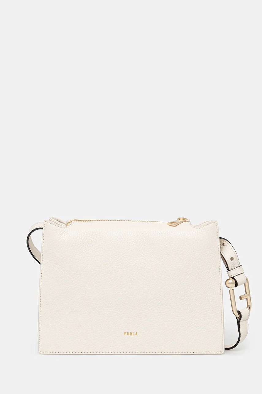 Furla geanta de piele culoarea bej, WB01275.HSF000.PNN001007